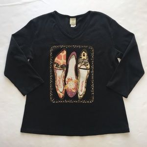 Jess & Jane Tops - Jess & Jane Black Top - Shoes Jess & Jane Tops - Jess & Jane Black Top - Shoes